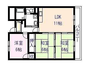 【間取り】 | ハイツ大善