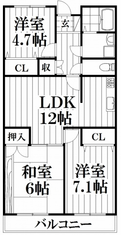 【間取り】 | コート・ザ・ルピナス