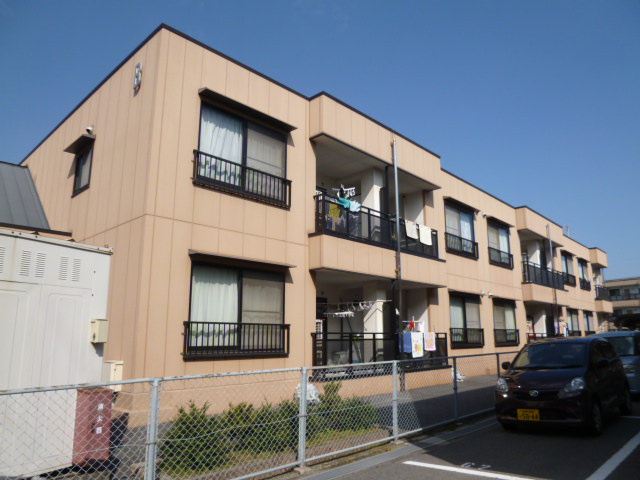 倉敷市茶屋町のアパートの外観