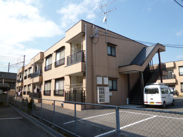 倉敷市茶屋町のアパートの外観