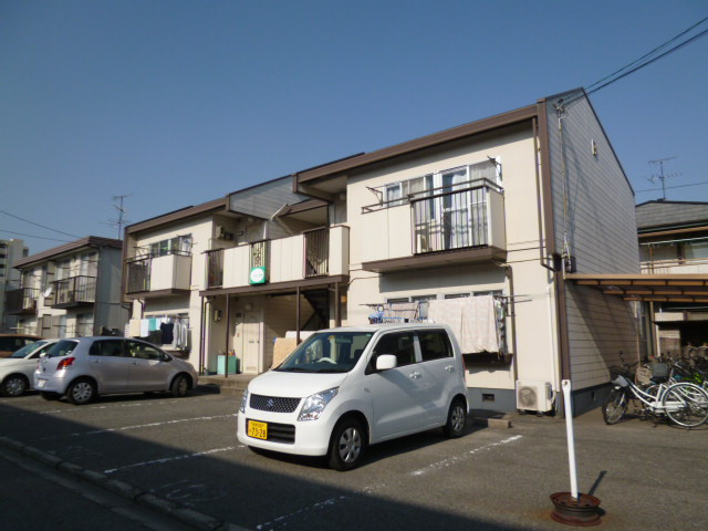 倉敷市茶屋町のアパートの外観
