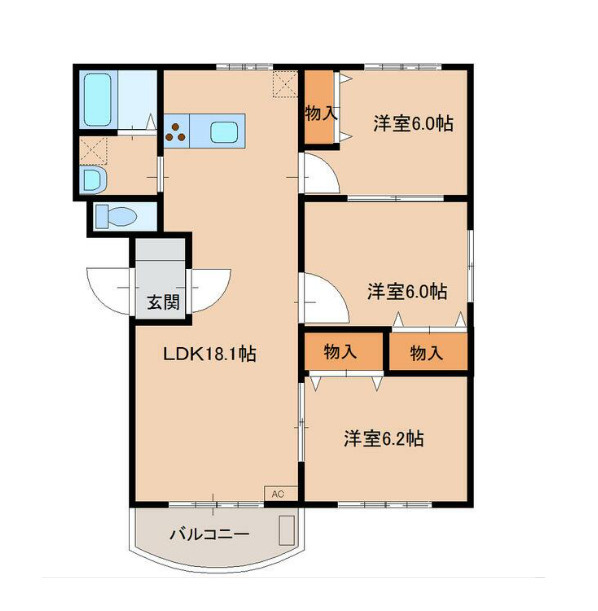 マンションemotionの間取り