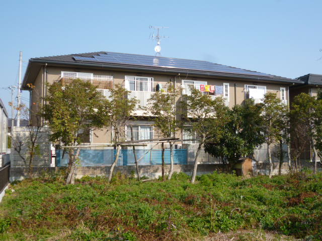 倉敷市中島のアパートの外観