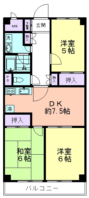 メゾン第３田無の間取り