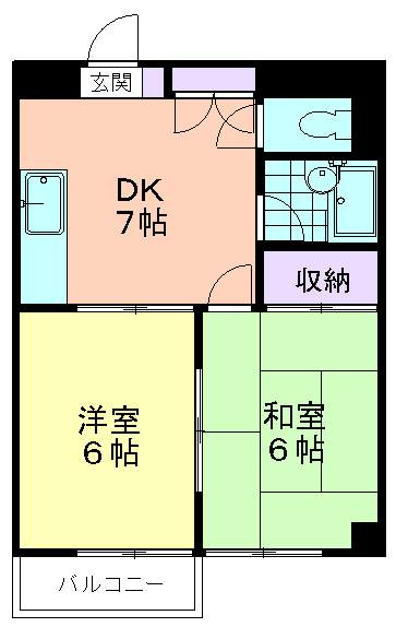 ドミプレリュード久米川の間取り