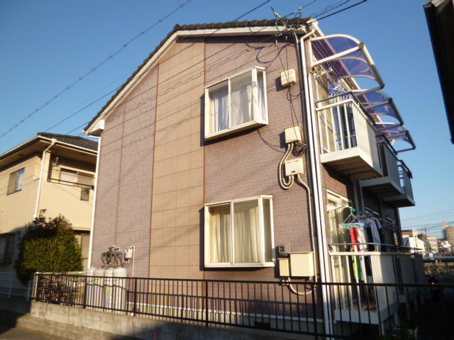倉敷市老松町１丁目のアパートの外観