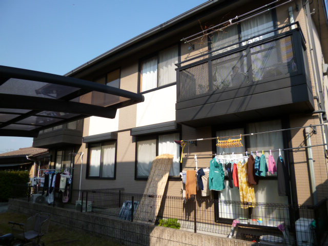 倉敷市四十瀬のアパートの外観