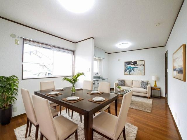 ファミイユの居間・リビング|CGで家具等を配置したもので家具等は含まれません