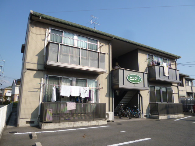 倉敷市四十瀬のアパートの外観