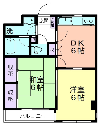 メゾンＺ伏見の間取り