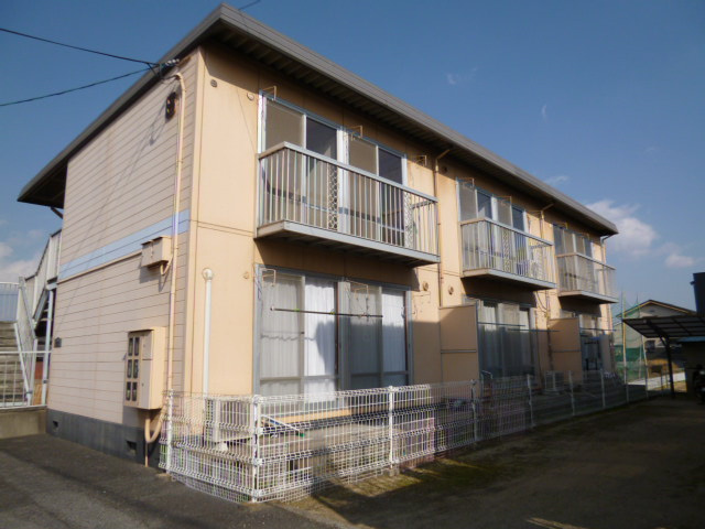 倉敷市新田のアパートの外観