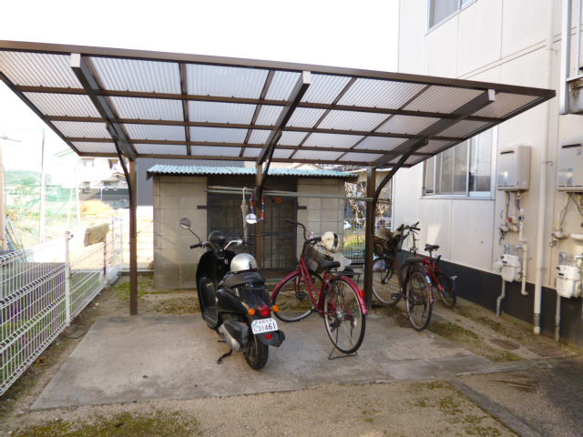 倉敷市新田のアパートのその他共用部分|自転車置き場