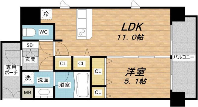 【間取り】 | ランドセントラル梅田