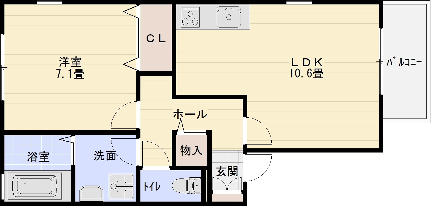 ルミエールKの間取り