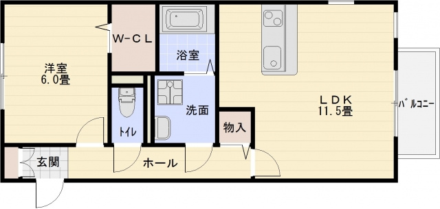 ドリーム葉月 七番館の間取り