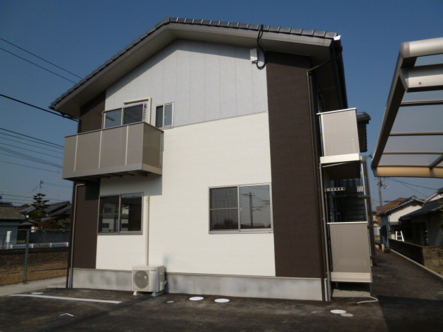 倉敷市中庄のアパートの外観