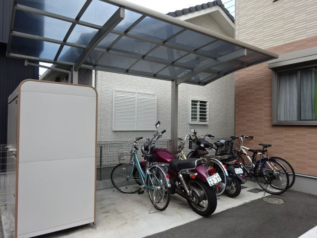 倉敷市田ノ上のアパートのその他共用部分|自転車置き場