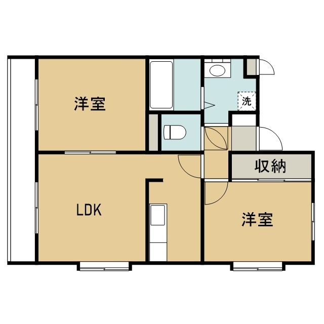 ベルモンドBの間取り