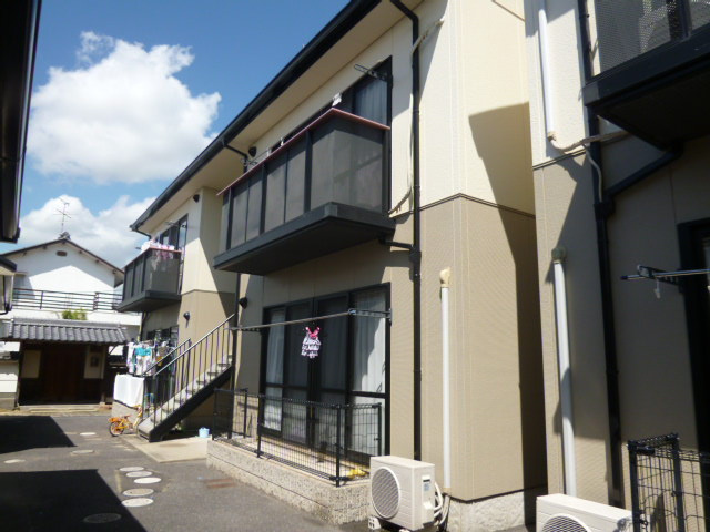 倉敷市平田のアパートの外観