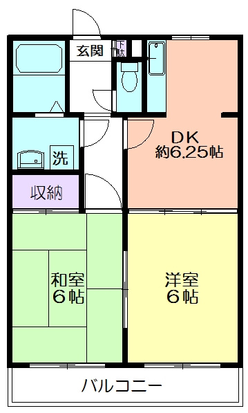 丸山ハイツの間取り