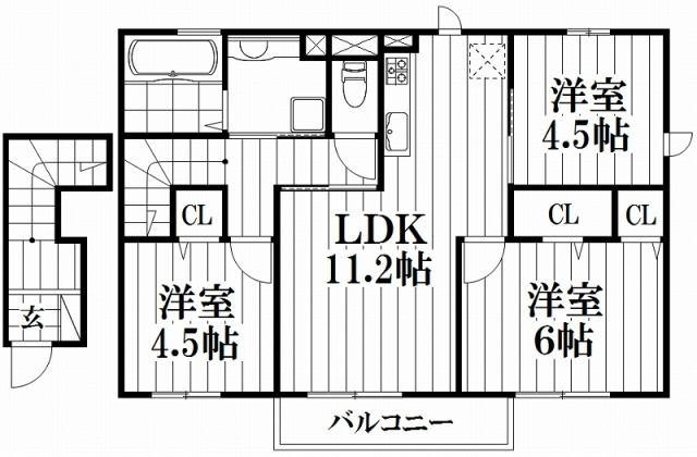 【間取り】 | ノールヴィラージュドゥ