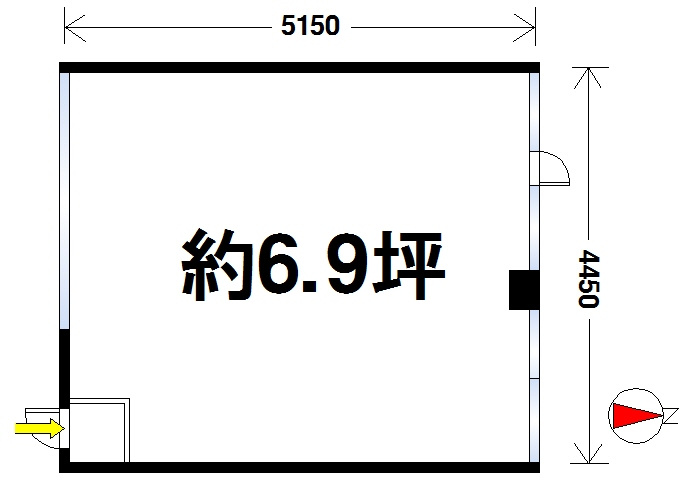 大島店舗（六条西）の間取り