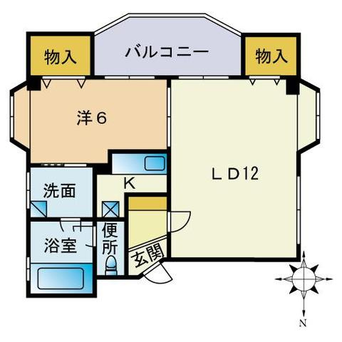 グレイス南山荘の間取り|グレイス南山荘（2LDK）　間取り
