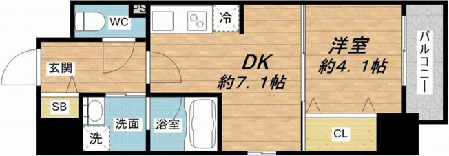 【間取り】 | ドゥーエ立売堀