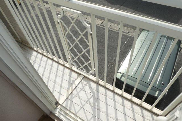 コーポ吉備路Ｃのバルコニー