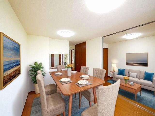 ディアス雲村の居間・リビング|CGで家具等を配置したもので家具等は含まれません