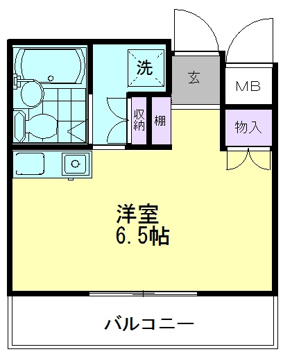 セゾン皿沼の間取り