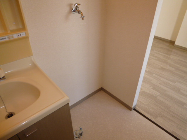 桜コーポの洗面所|洗濯機置場