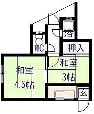 【間取り】 | コーポ春木
