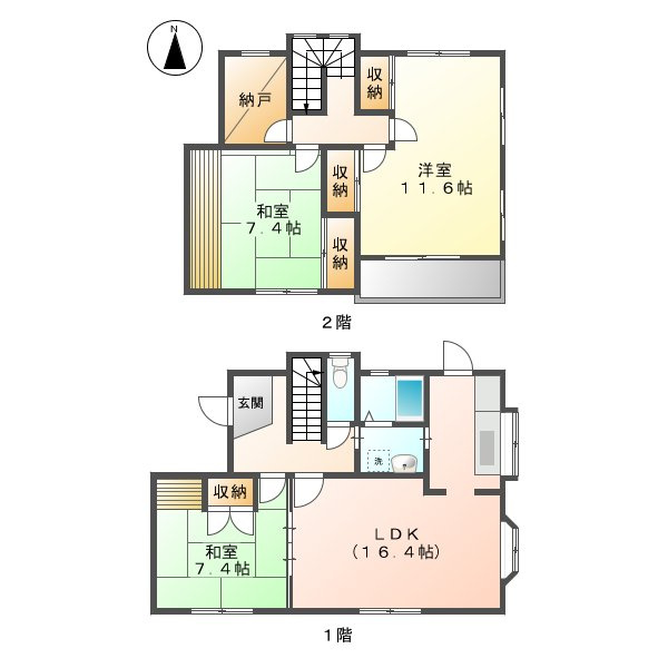 早島戸建の間取り
