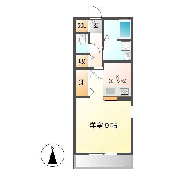 エスパシオⅠの間取り