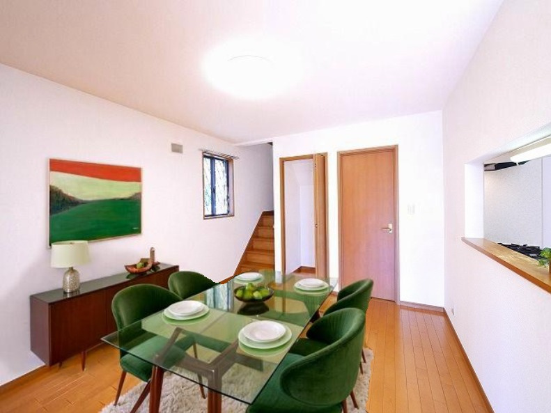 リビングタウン学園北　Ｃ棟の居間・リビング|CGで家具等を配置したもので家具等は含まれません