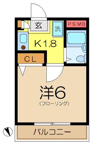 【間取り】 | コパーズアプト港南６パート２