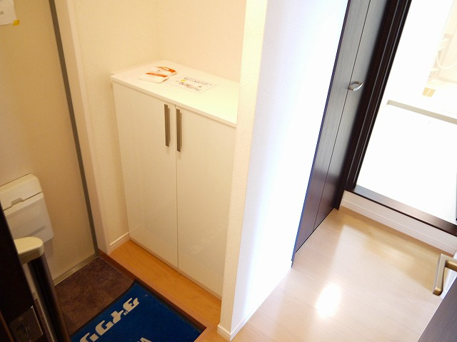 パセオ奈良の玄関|収納もある玄関です