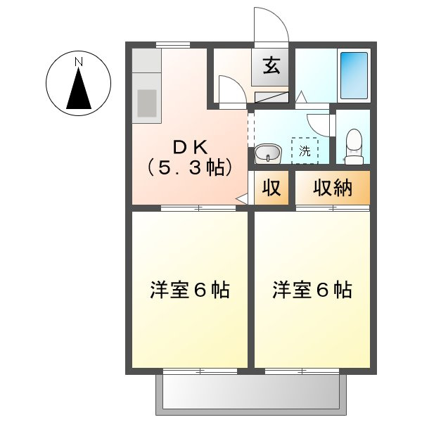 ブロードビューⅡの間取り