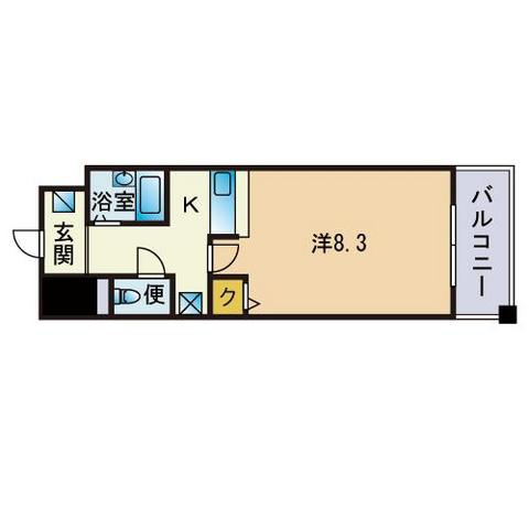 セピアコートⅦの間取り|セピアコートⅦ（1K）　間取り