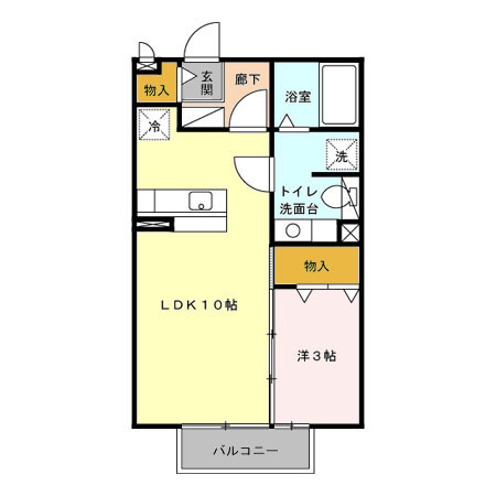 レーベンセイナンの間取り