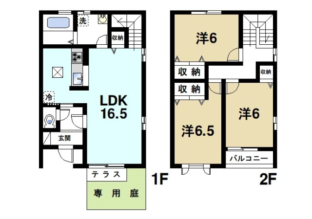 リビングタウン学園北　Ｄ棟の間取り|家族とゆったりよした生活を満喫できます