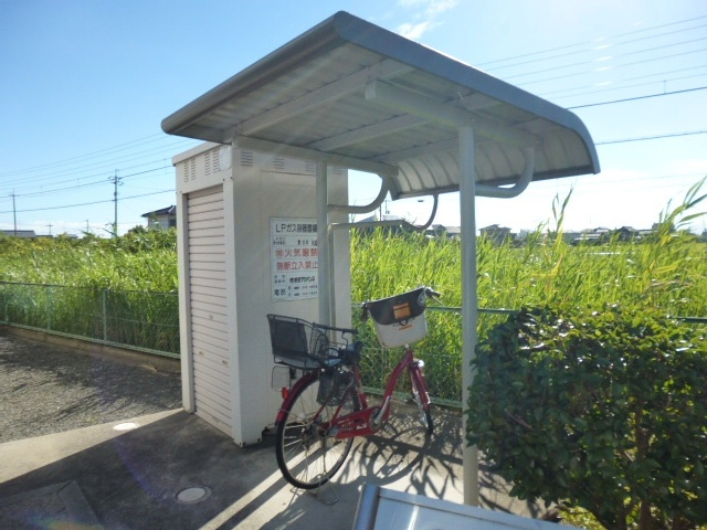倉敷市茶屋町のアパートのその他共用部分|自転車置き場
