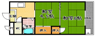 【間取り】 | はしもとハイツ