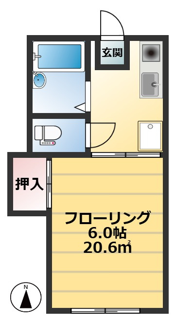 ハイムコーヤ3の間取り|収納広め【ハイムコーヤ３】