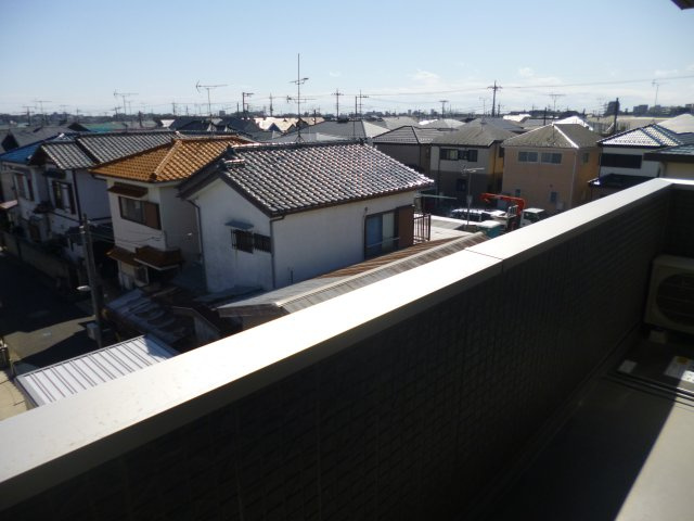 テラス東菅野のバルコニー