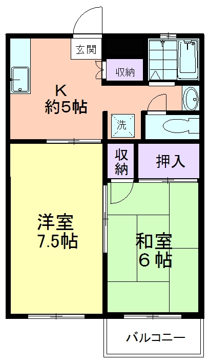 コーポ萩原の間取り