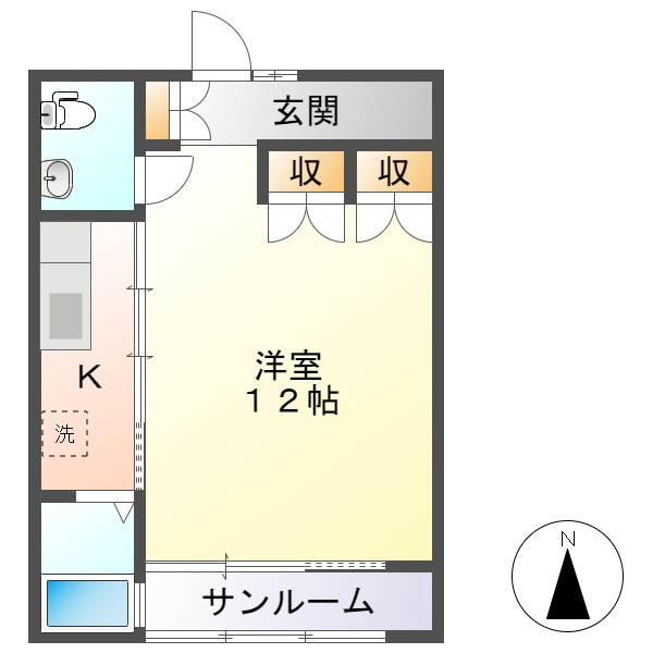 ゴールドパークＢの間取り