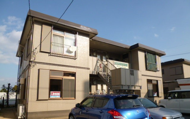 倉敷市上東のアパートの外観