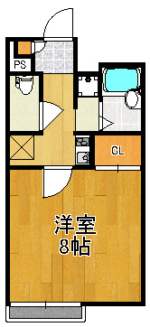 【間取り】 | レオパレス曙 